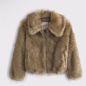 Abercrombie & Fitch Short Faux Fur Jacket